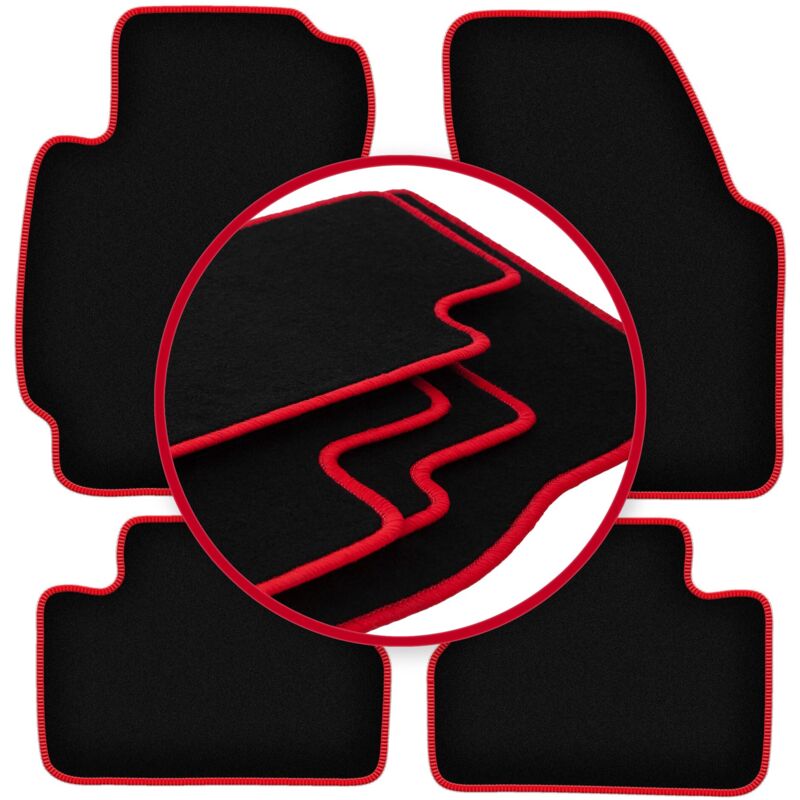 foto del prodotto tappetini auto carlux red per honda hr v i crossover 1999 2006 