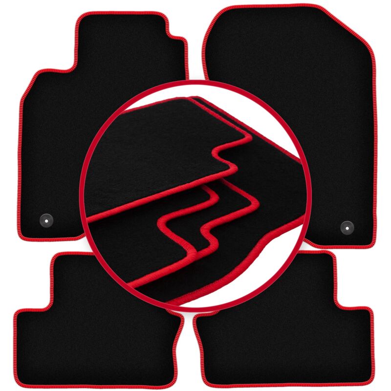 foto del prodotto tappetini auto carlux red per honda insight ii hatchback 2009 2014 