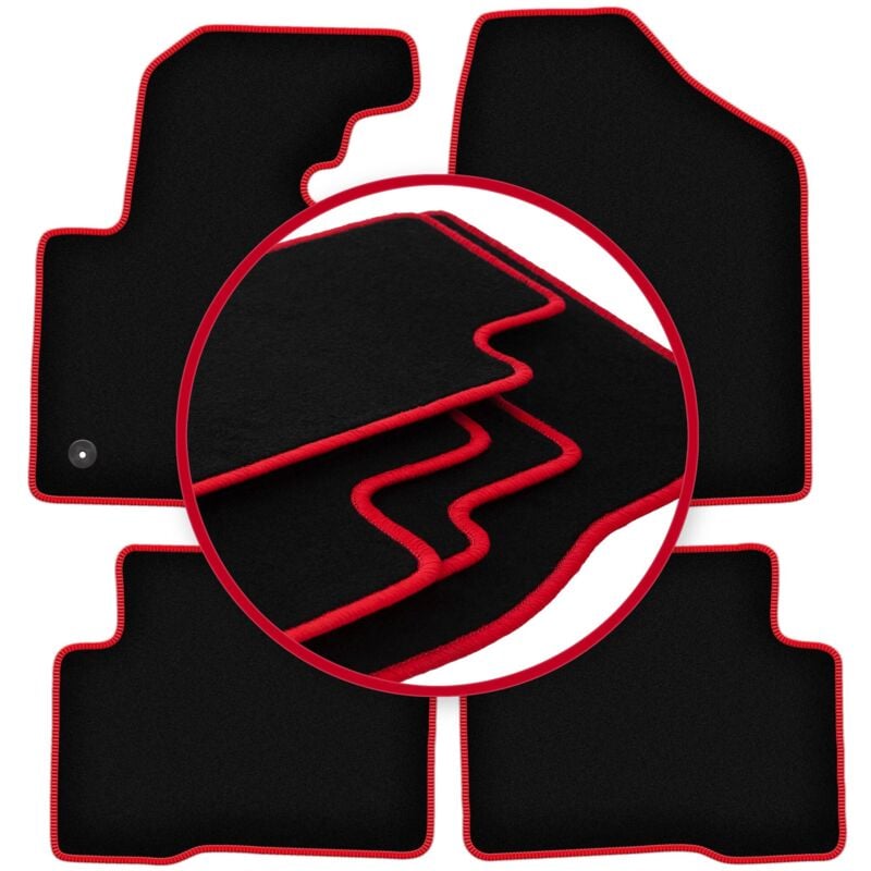 foto del prodotto tappetini auto carlux red per hyundai santafe iii suv 2012 