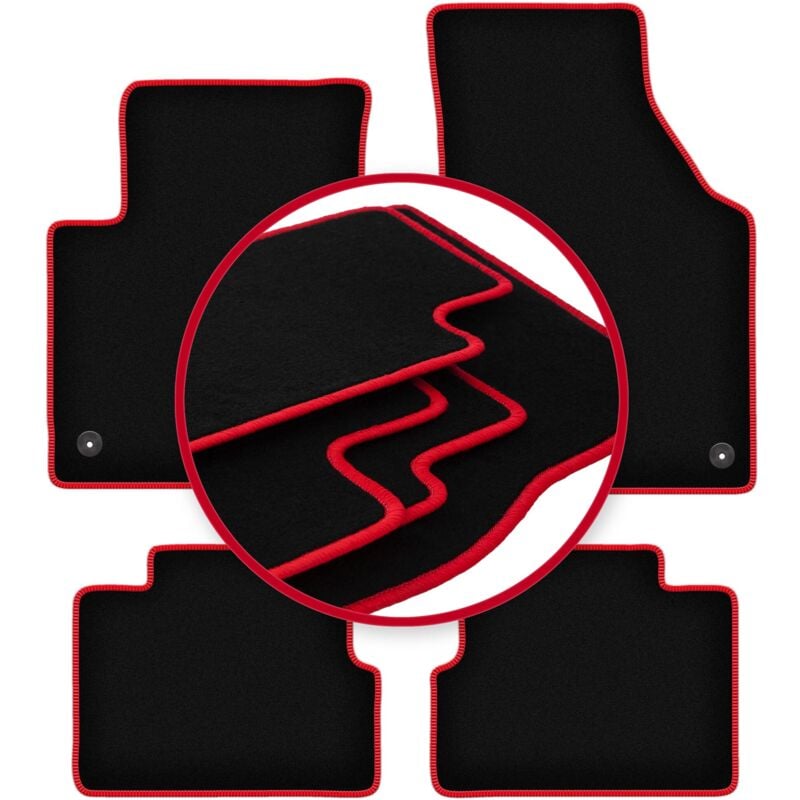 foto del prodotto tappetini auto carlux red per jeep cherokee kl suv 2013 