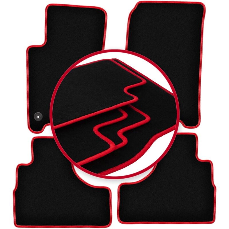 foto del prodotto tappetini auto carlux red per jeep cherokee liberty kj fuoristrada 2002 2007 