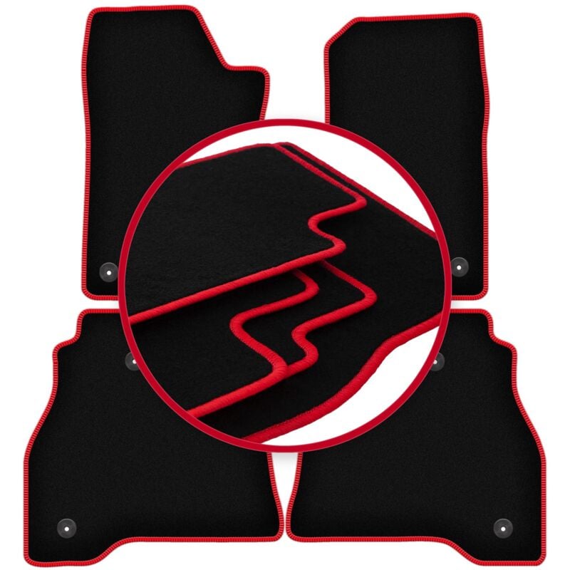 foto del prodotto tappetini auto carlux red per jeep gladiator 0 2019 