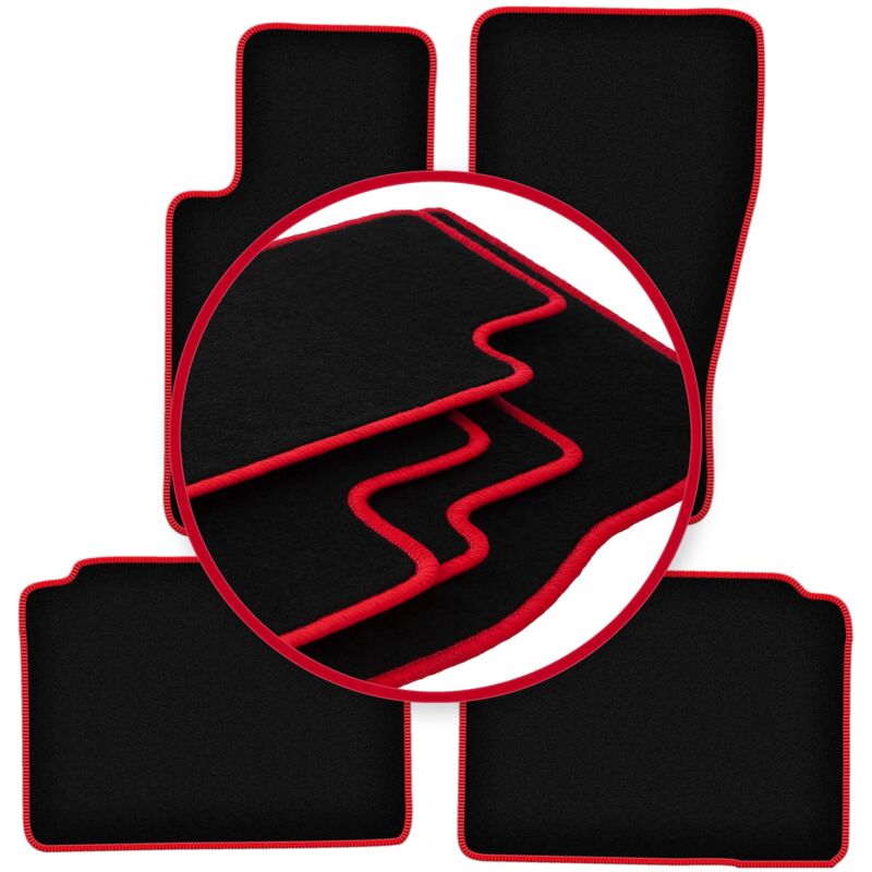 foto del prodotto tappetini auto carlux red per jeep grand cherokee iii wk off road 2005 2010 