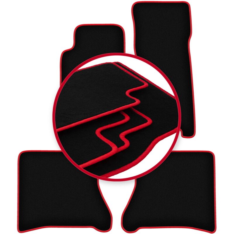 foto del prodotto tappetini auto carlux red per jeep grand cherokee wj fuoristrada 1998 2004 