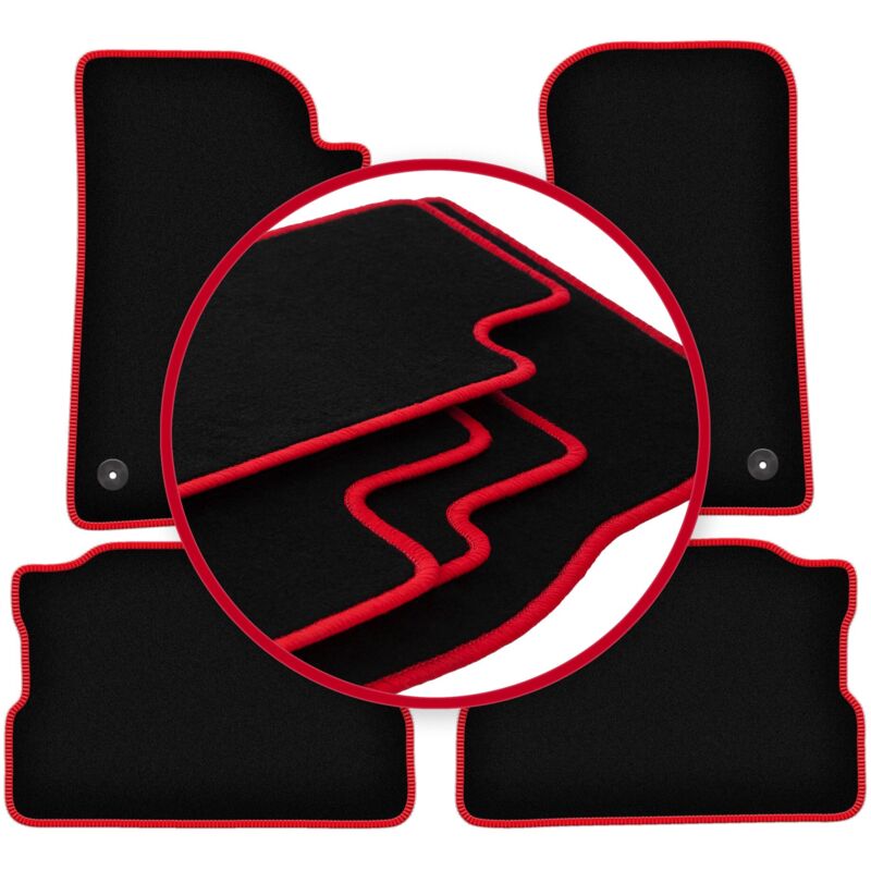 foto del prodotto tappetini auto carlux red per jeep wrangler iv rubicon off road 2017 