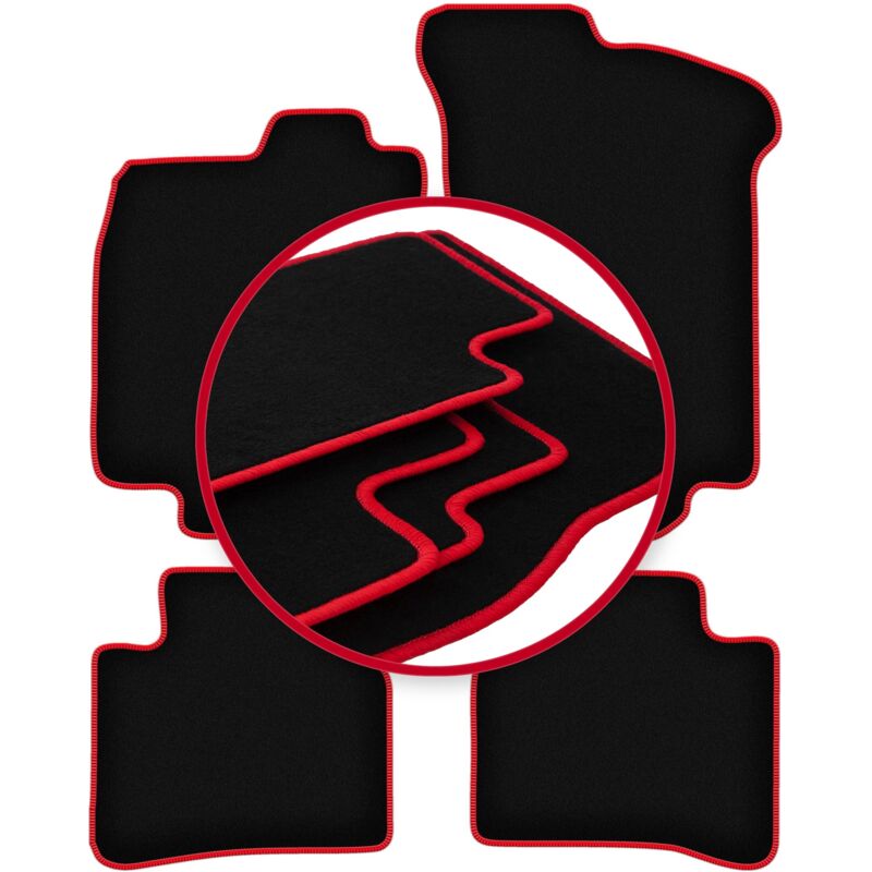 foto del prodotto tappetini auto carlux red per lancia delta ii hatchback 1993 1999 