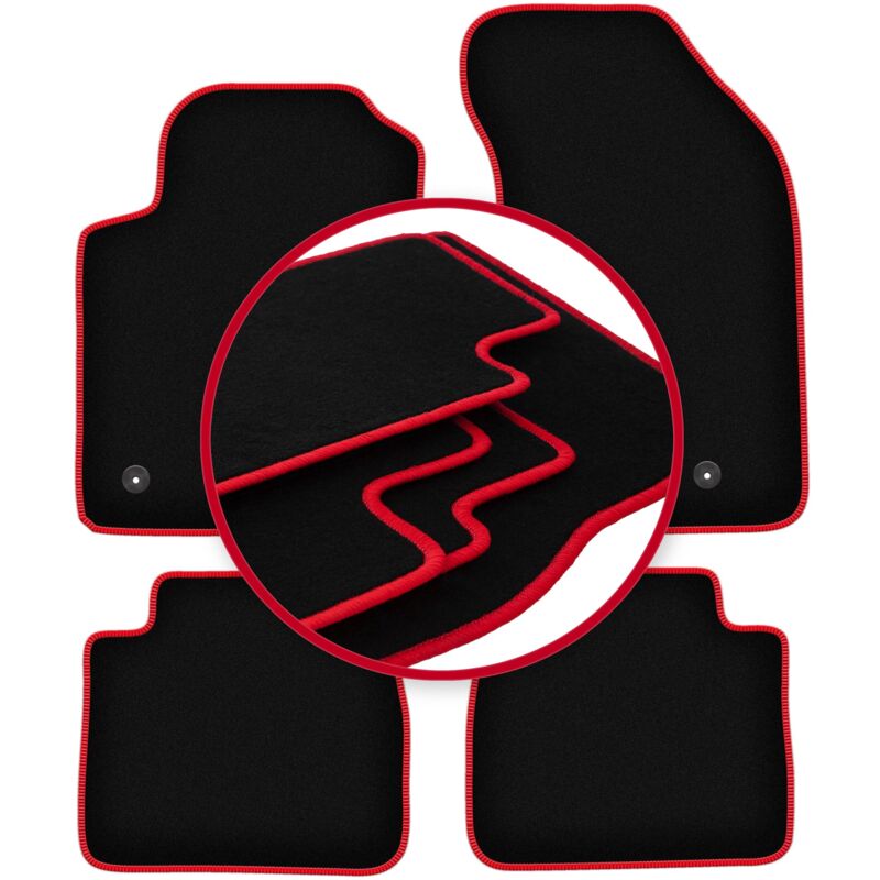 foto del prodotto tappetini auto carlux red per lancia delta iii hatchback 2008 2014 