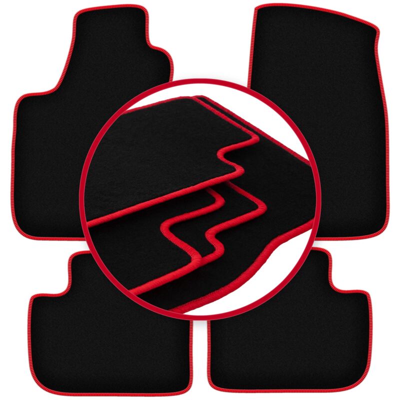 foto del prodotto tappetini auto carlux red per lancia thema ii berlina 2011 2014 