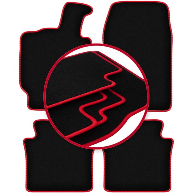 foto del prodotto tappetini auto carlux red per lancia thesis berlina 2001 2009 