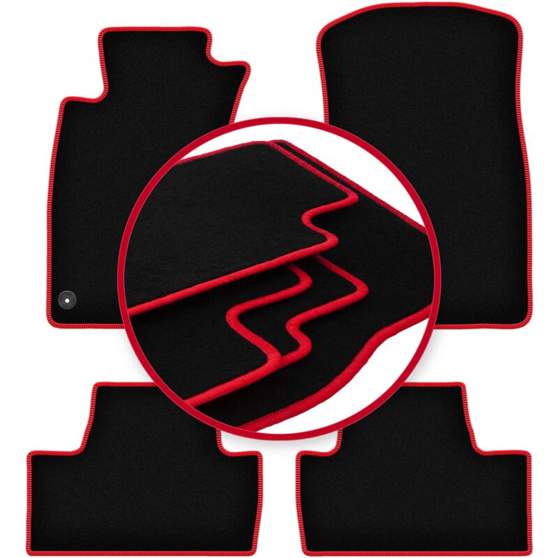 foto del prodotto tappetini auto carlux red per lexus is ii 4wd berlina 2005 2013 
