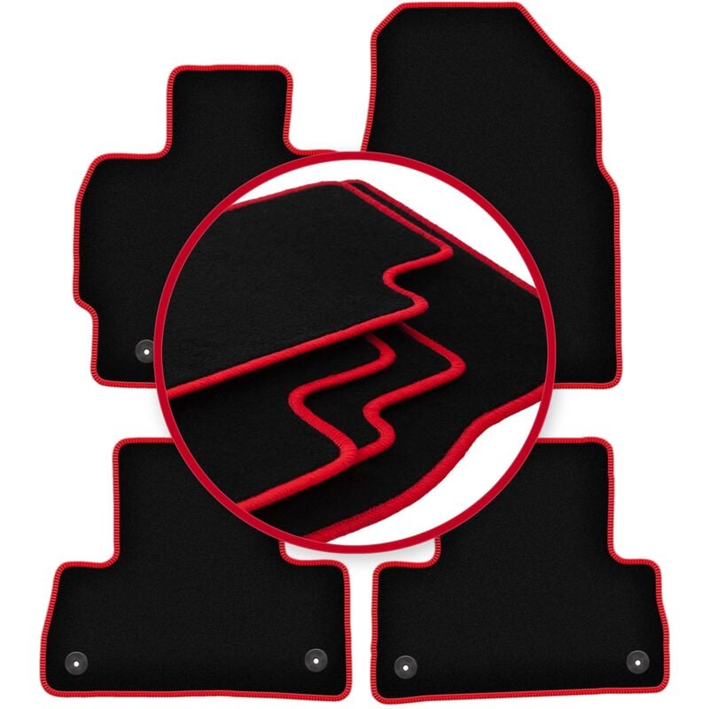 foto del prodotto tappetini auto carlux red per mazda cx 7 suv 2009 2012 