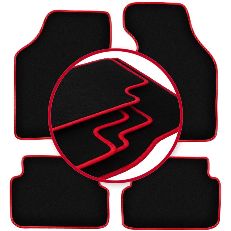 foto del prodotto tappetini auto carlux red per mazda demio hatchback 1996 2003 
