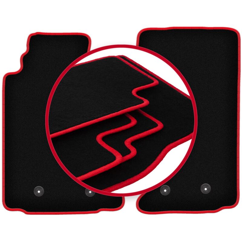 foto del prodotto tappetini auto carlux red per mazda mx 5 iii decappottabile 2005 2015 