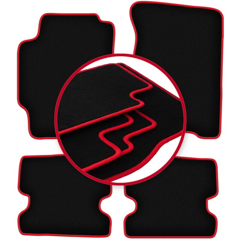 foto del prodotto tappetini auto carlux red per mazda mx 6 ii coup 1992 1997 