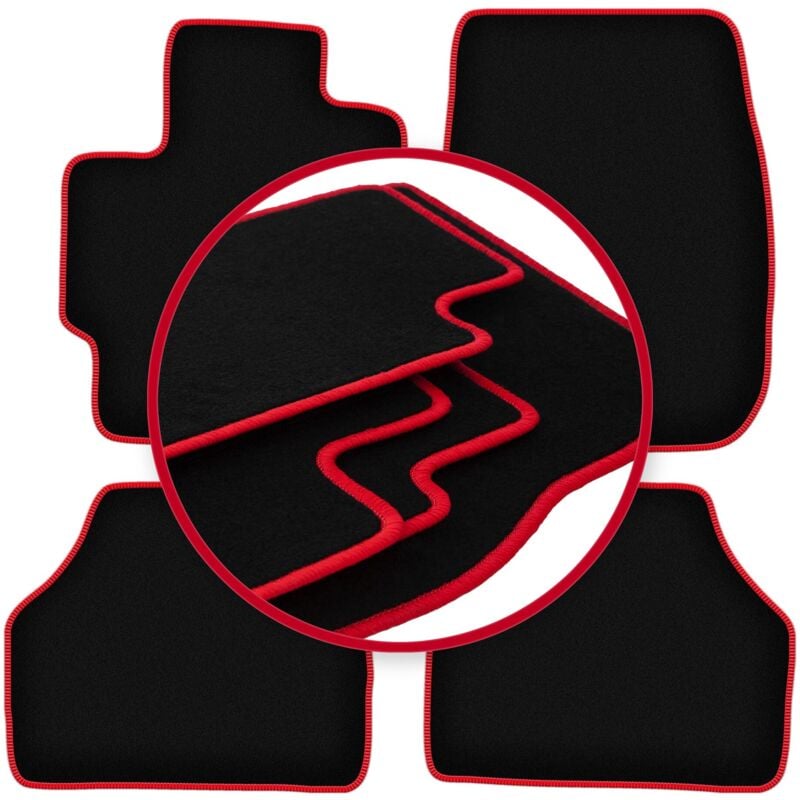 foto del prodotto tappetini auto carlux red per mazda premacy i minivan 1999 2005 