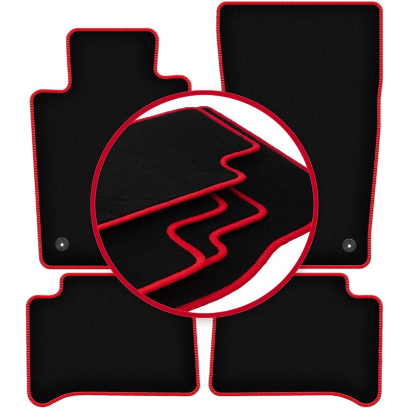 foto del prodotto tappetini auto carlux red per mercedes cls c219 berlina 2004 2010 