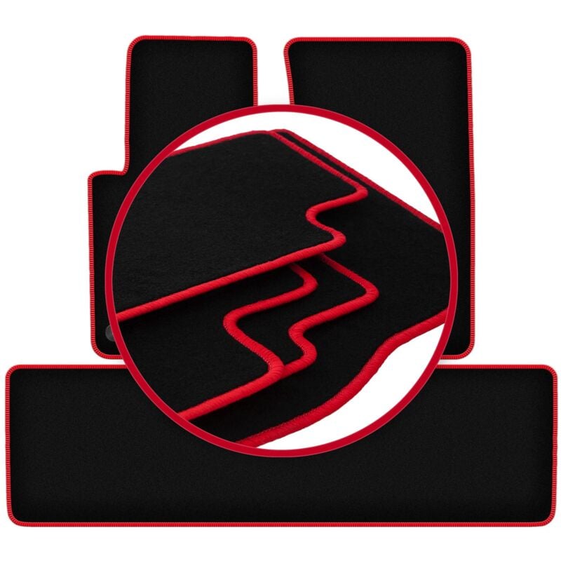foto del prodotto tappetini auto carlux red per mercedes g w461 fuoristrada 1978 2008 