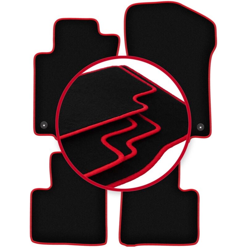 foto del prodotto tappetini auto carlux red per mercedes gl i x164 suv 2006 2012 
