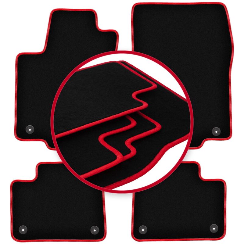 foto del prodotto tappetini auto carlux red per mercedes gl x166 suv 2012 2015 