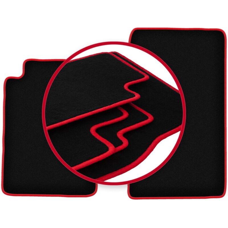 foto del prodotto tappetini auto carlux red per mercedes slk r170 decappottabile 1996 2004 
