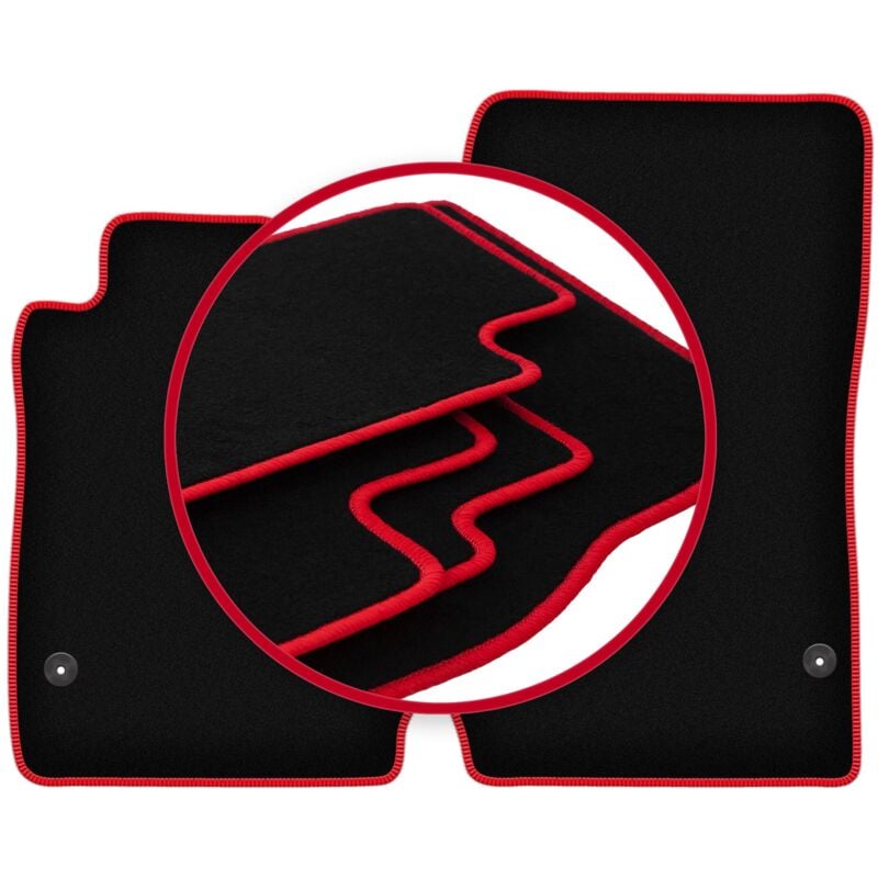 foto del prodotto tappetini auto carlux red per mercedes slk r171 coup 2004 2011 