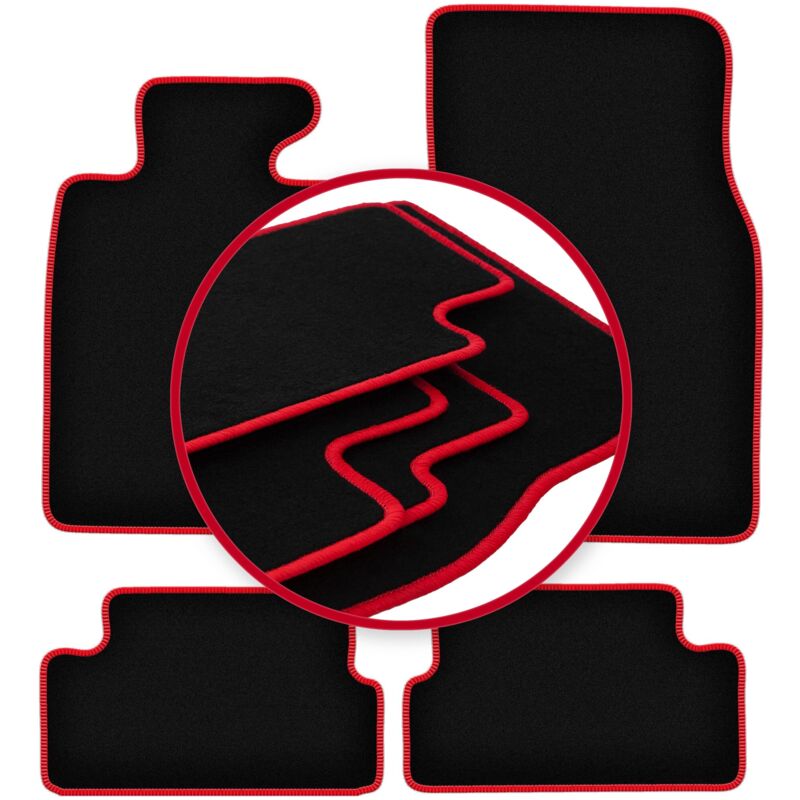 foto del prodotto tappetini auto carlux red per mini cooper ii r57 decappottabile 2006 2013 
