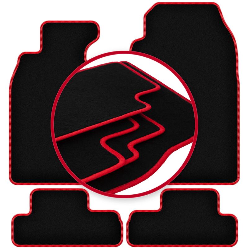 foto del prodotto tappetini auto carlux red per mini cooper r52 cabrio 2004 2008 