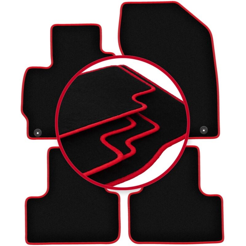 foto del prodotto tappetini auto carlux red per mitsubishi asx crossover 2010 2019 