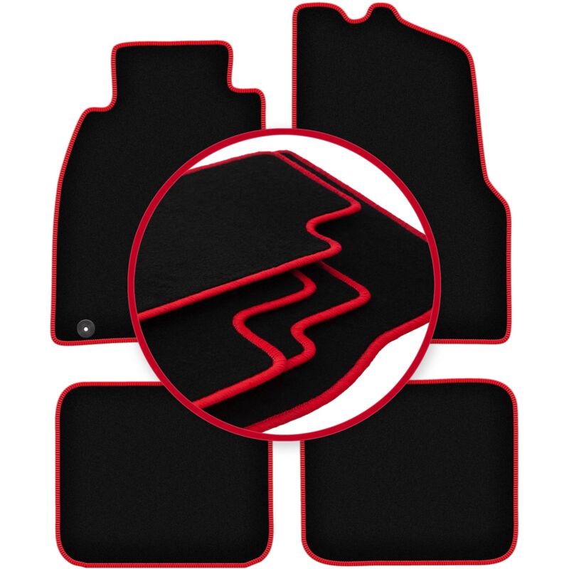 foto del prodotto tappetini auto carlux red per mitsubishi carisma berlina, liftback, hatchback 1995 2004 