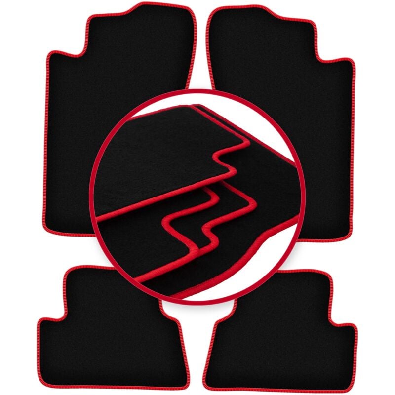 foto del prodotto tappetini auto carlux red per mitsubishi eclipse 2g coup 1995 1999 