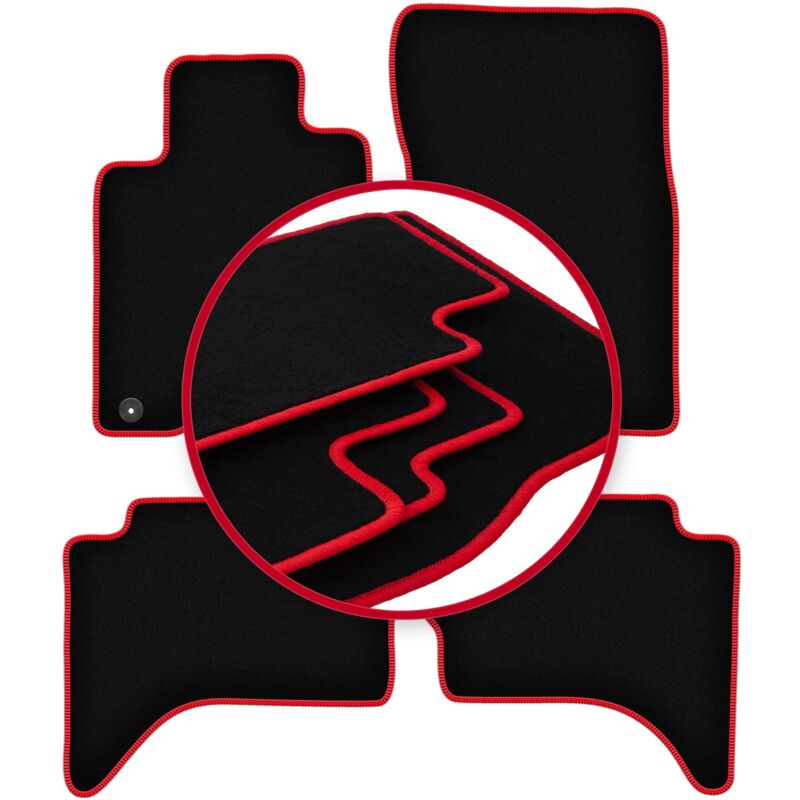 foto del prodotto tappetini auto carlux red per mitsubishi l200 v fuoristrada 2015 