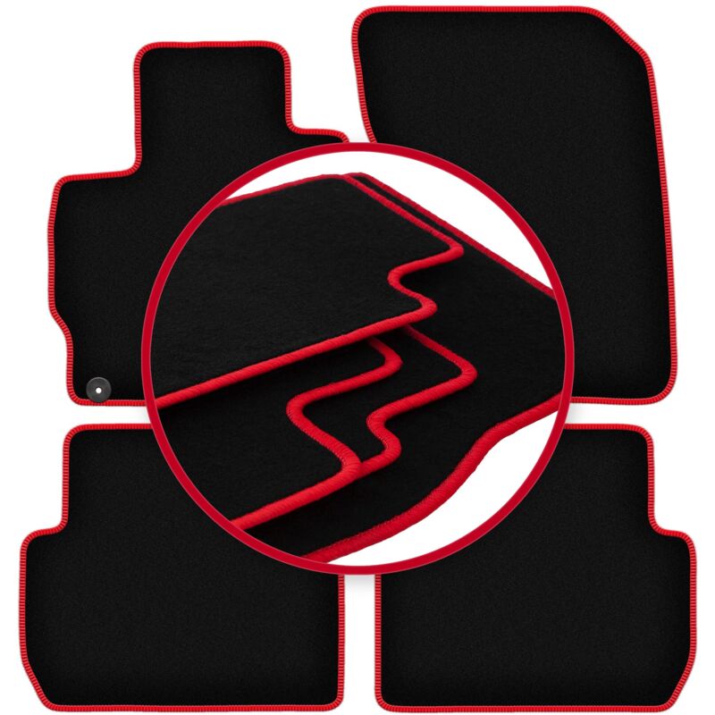 foto del prodotto tappetini auto carlux red per mitsubishi outlander iii phev suv 2012 
