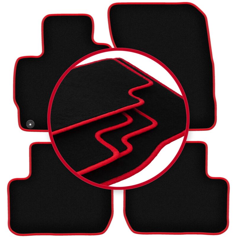 foto del prodotto tappetini auto carlux red per mitsubishi outlander iii suv 2012 