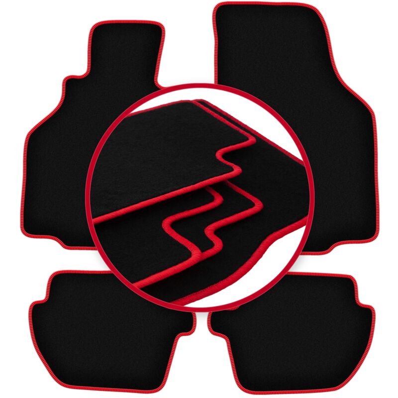 foto del prodotto tappetini auto carlux red per modello porsche 911. 996 coup 1997 2004 
