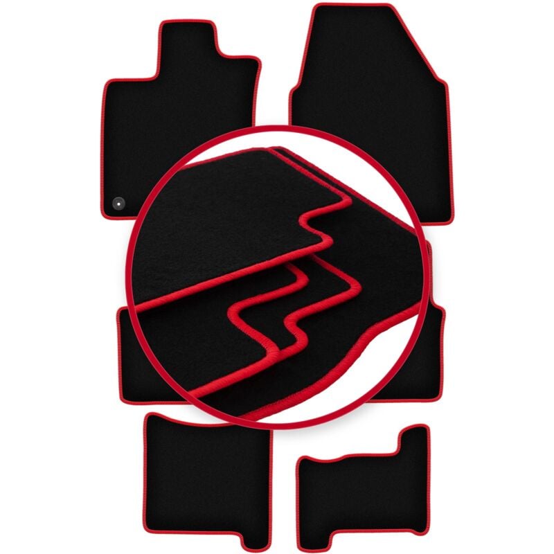 foto del prodotto tappetini auto carlux-red per nisan qashqai 2 crossover 2008-2013