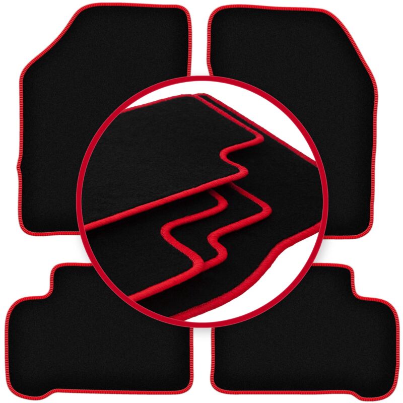 foto del prodotto tappetini auto carlux red per nissan 100nx coup , targa 1990 1995 