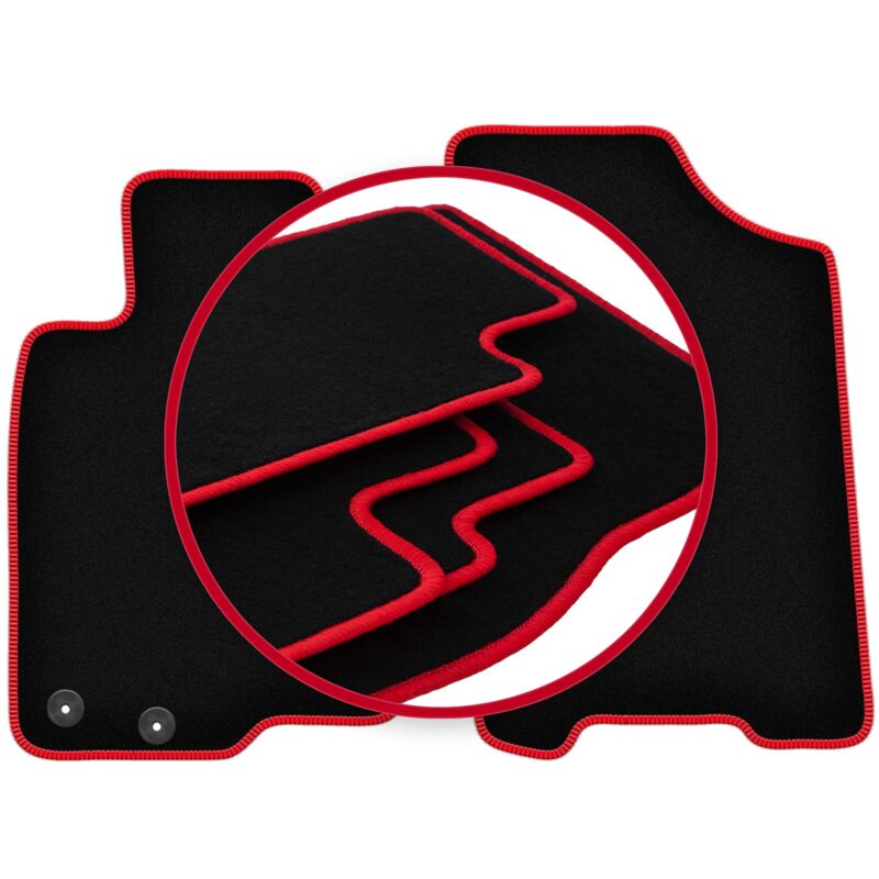 foto del prodotto tappetini auto carlux red per nissan navara iv pick up 2014 