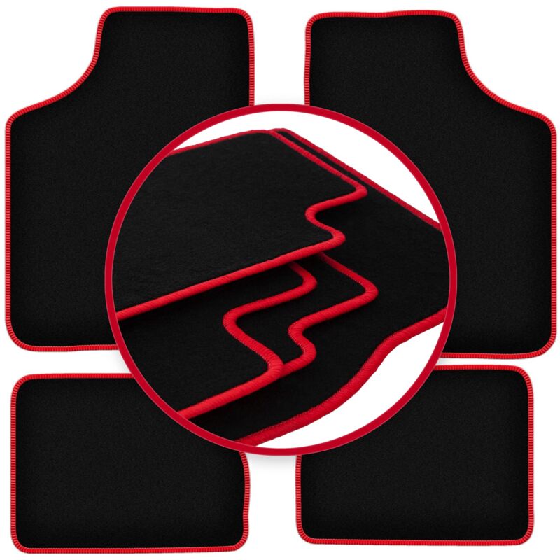 foto del prodotto tappetini auto carlux red per opel corsa a hatchback 1982 1993 