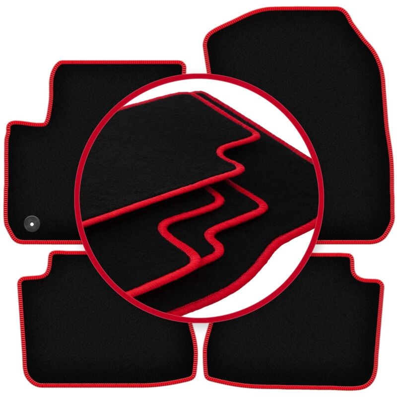 foto del prodotto tappetini auto carlux red per opel e corsa f hatchback 2019 