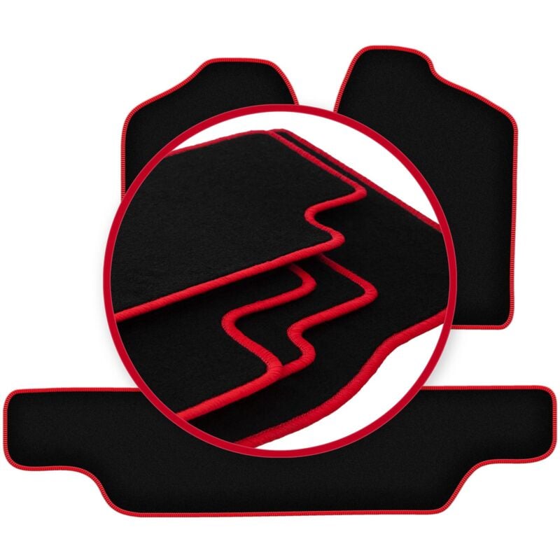 foto del prodotto tappetini auto carlux red per opel frontera a 3 porte 1991 1998 