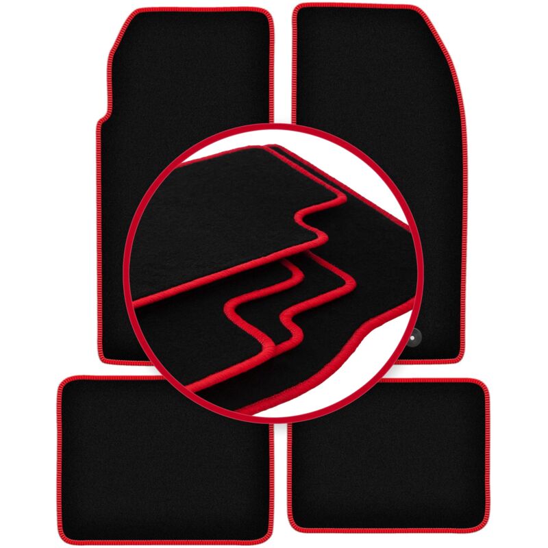 foto del prodotto tappetini auto carlux red per peugeot 205 decappottabile 1983 1998 