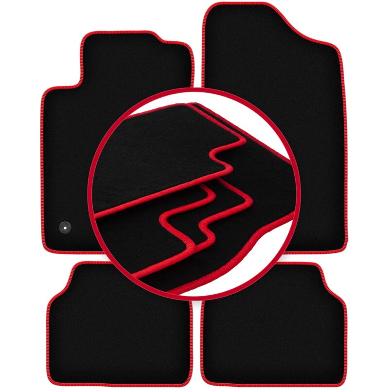 foto del prodotto tappetini auto carlux red per peugeot 405 berlina, station wagon, break 1987 1996 