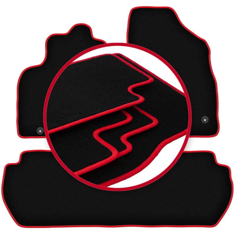foto del prodotto tappetini auto carlux red per peugeot partner ii 5 posti 2008 2018 
