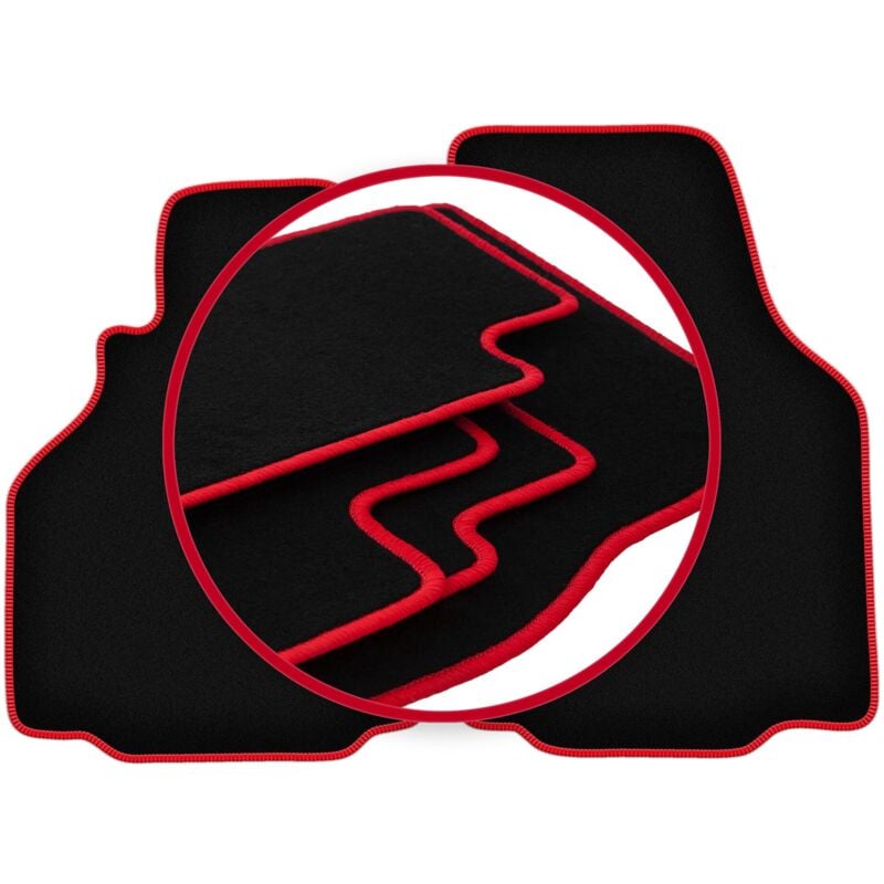 foto del prodotto tappetini auto carlux red per porsche boxster tipo 986 coup , cabrio 1997 2004 