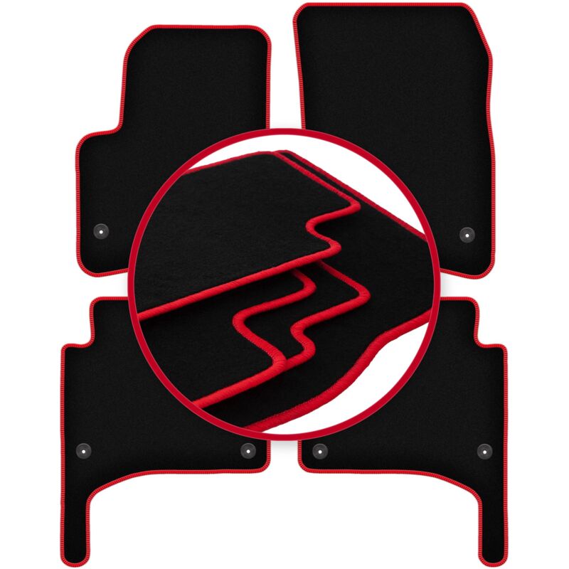 foto del prodotto tappetini auto carlux red per porsche cayenne i suv 2002 2010 