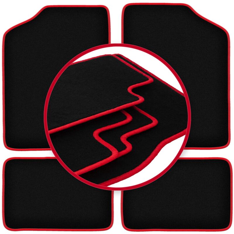 foto del prodotto tappetini auto carlux red per renault 5 ii hatchback 1986 1993 