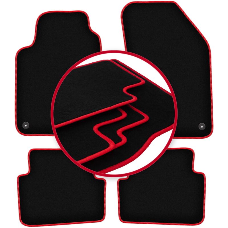 foto del prodotto tappetini auto carlux red per renault laguna ii station wagon, liftback 2001 2007 