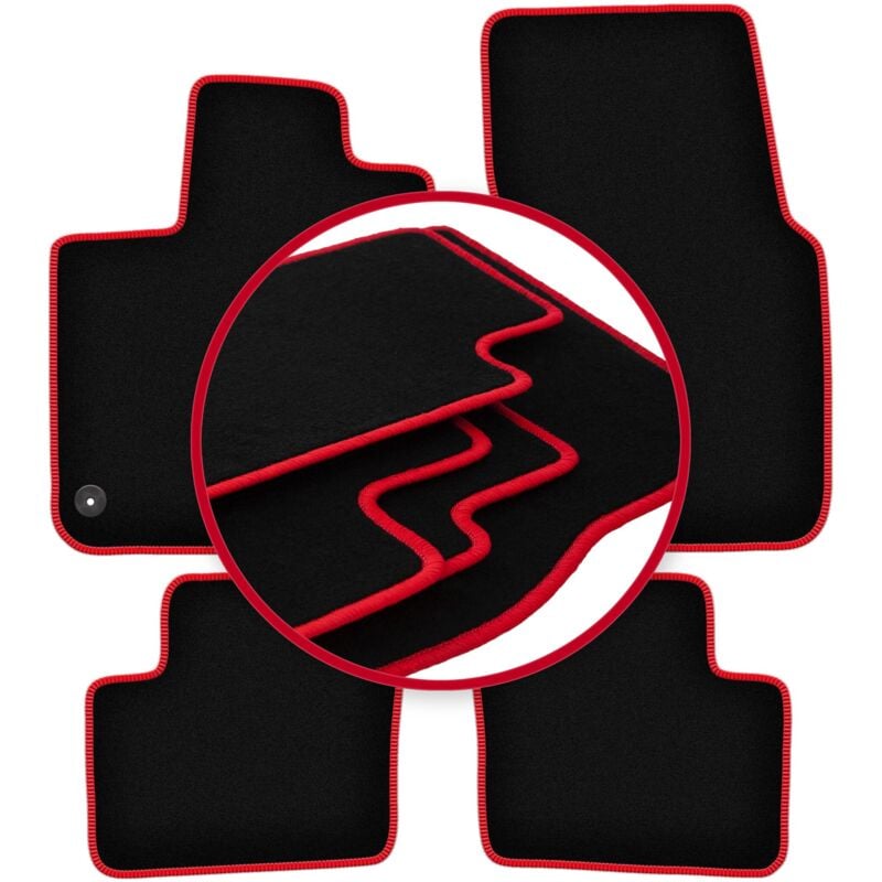 foto del prodotto tappetini auto carlux red per renault twingo iii hatchback 2014 