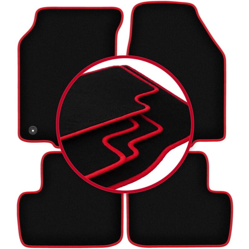 foto del prodotto tappetini auto carlux red per rover 200 hatchback 2000 2005 