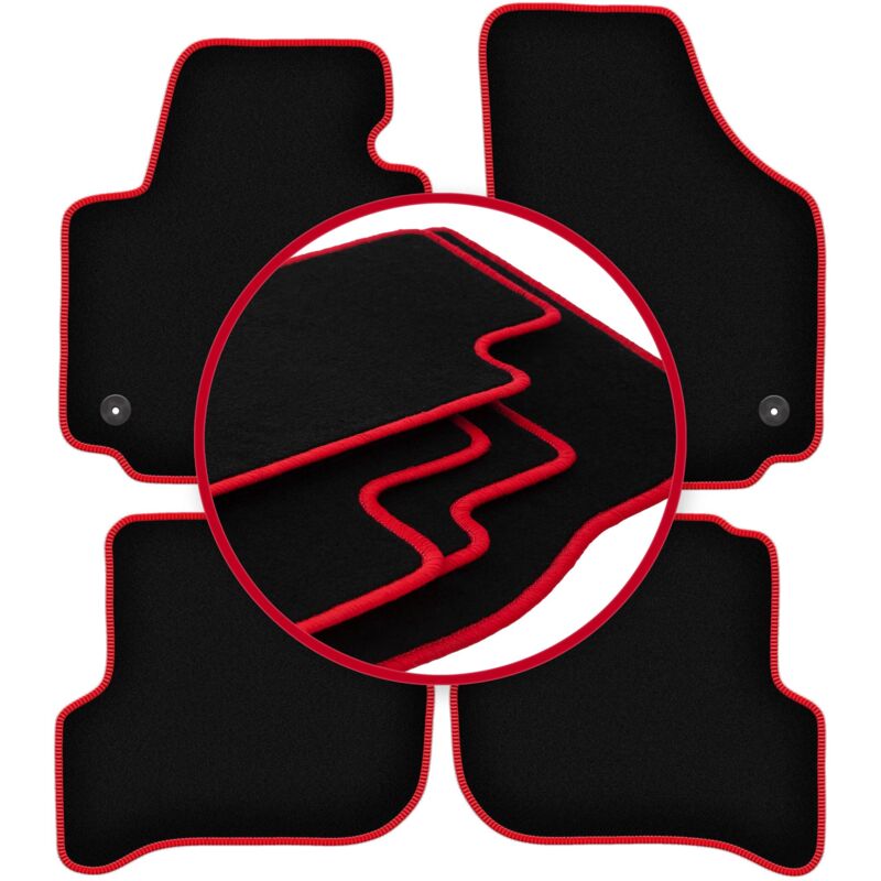 foto del prodotto tappetini auto carlux red per seat altea xl monovolume 08.2008 2015 